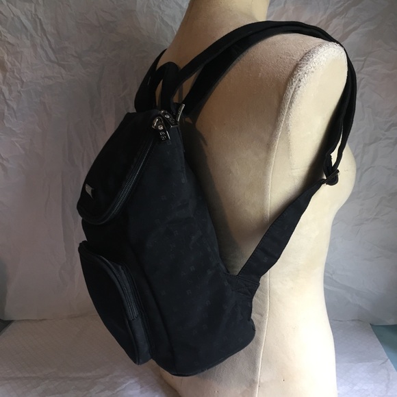 SONIA RYKIEL BLACK MONOGRAMMED BACKPACK main image 8